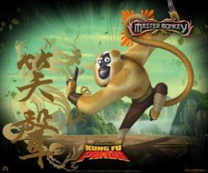 Układanka Master Monkey, jeden z Furious Five przeszkolony przez Mistrza Shifu w Dolinie Pokoju