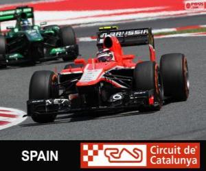 Układanka Max Chilton - Marussia - Circuit de Catalunya, Barcelona, 2013