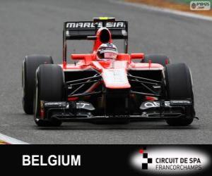 Układanka Max Chilton - Marussia - Spa-Francorchamps, 2013