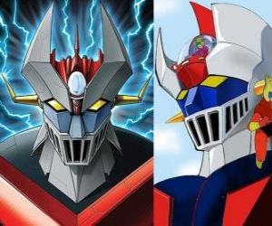 Układanka Mazinger Z, obrazy głowy Super Robot