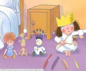 Układanka Mała księżniczka combing ich lalek