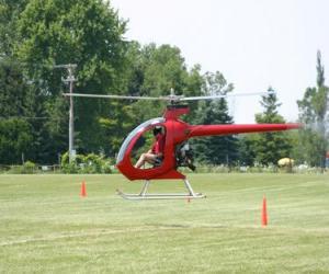 Układanka Mały helikopter z pilotem