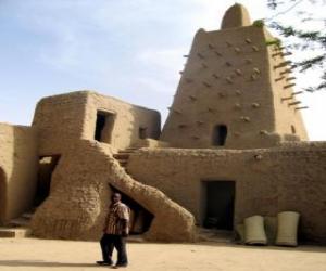 Układanka Meczet Sankore w mieście Timbuktu w Mali