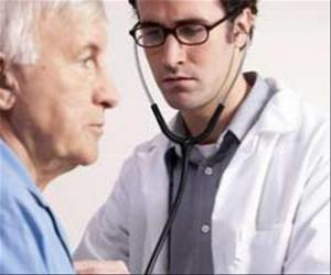 Układanka Medycznego lub lekarza stetoskop przygotowane do osłuchiwania pacjenta