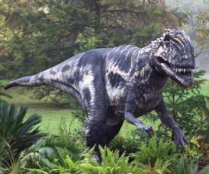 Układanka Megalozaur był dwunożnym drapieżnikiem około 9 metrów długości i około tony wagi