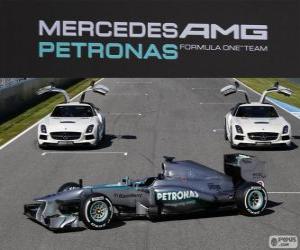 Układanka Mercedes AMG F1 W04 - 2013 -
