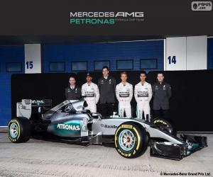 Układanka Mercedes F1 Team 2015