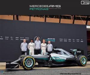 Układanka Mercedes F1 Team 2016