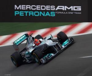 Układanka Mercedes W03 - 2012 -