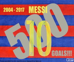 Układanka Messi 500 goli