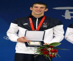 Układanka Michael Phelps odrobina trofeum