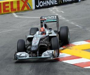 Układanka Michael Schumacher - Mercedes - Monte-Carlo 2010