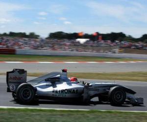 Układanka Michael Schumacher - Mercedes - Silverstone 2010