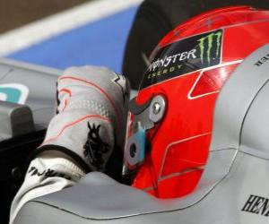 Układanka Michael Schumacher - Mercedes - Grand Prix Węgier 2010