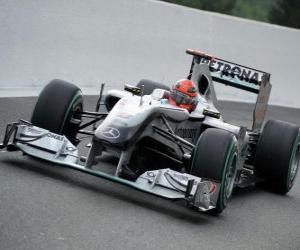 Układanka Michael Schumacher - Mercedes - Spa-Francorchamps 2010