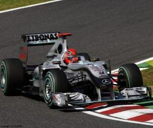 Układanka Michael Schumacher - Mercedes - Suzuka 2010