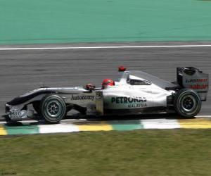 Układanka Michael Schumacher - Mercedes - Interlagos 2010
