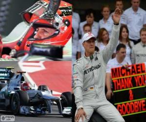 Układanka Michael Schumacher wycofał się z F1 w GP Brazylii 2012