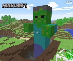 Układanka Minecraft Zombie