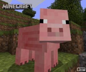 Układanka Minecraft świnia