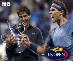 Układanka Mistrz Rafael Nadal nas US Open 2013