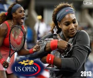 Układanka Mistrz Serena Williams nas otwarte 2013