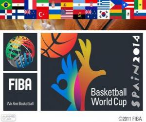 Układanka Mistrzostwa Świata w Koszykówce 2014. FIBA Mistrzostwa gospodarzem Hiszpania