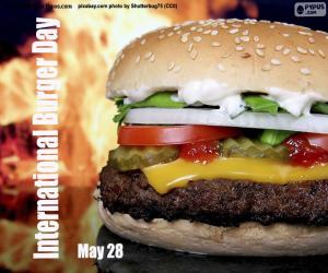 Układanka Międzynarodowy Dzień Burgera