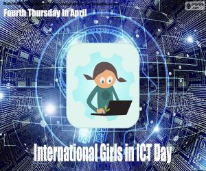 Układanka Międzynarodowy Dzień Dziewcząt w ICT
