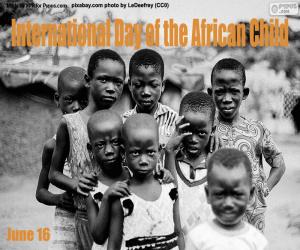 Układanka Międzynarodowy Dzień Dziecka Afrykańskiego