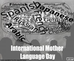 Układanka Międzynarodowy Dzień Języka Ojczystego