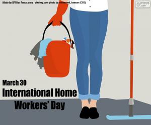 Układanka Międzynarodowy Dzień Pracowników Domowych