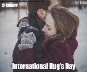 Układanka Międzynarodowy Dzień Przytulania