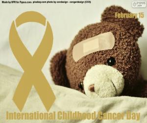 Układanka Międzynarodowy Dzień Walki z Rakiem U dzieci