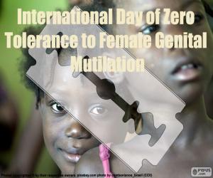 Układanka Międzynarodowy Dzień Zerowej Tolerancji dla Okaleczania Żeńskich Narządów Płciowych