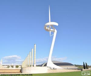 Układanka Montjuic telecommunications tower, Barcelona