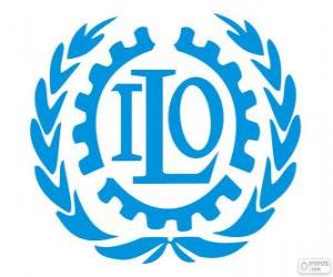 Układanka MOP logo, Międzynarodowa Organizacja Pracy