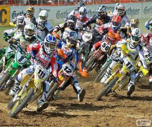 Układanka Motocross kariery