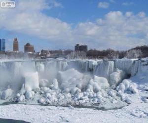 Układanka Mrożone niagara falls