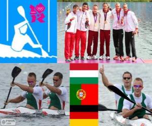 Układanka Męskie kajak sprint K2 1000m Londyn 2012