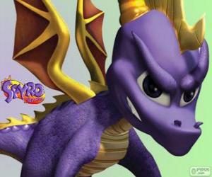 Układanka Młodego smoka Spyro, główny bohater gry Spyro Dragon wideo
