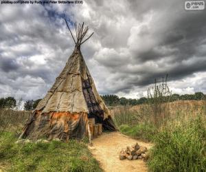 Układanka Namiot lub tipi