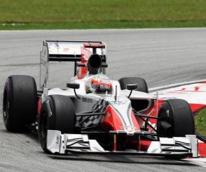 Układanka Narain Karthikeyan - HRT - Sepang 2011