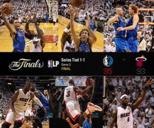 Układanka NBA Finals 2011, Game 2, Dallas Mavericks 95 - Miami Heat 93