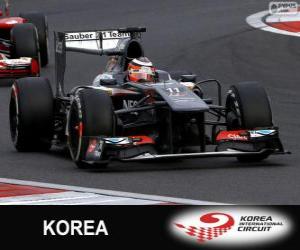 Układanka Nico Hülkenberg - Sauber - Korea International Circuit, 2013