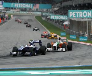 Układanka Nico Hülkenberg - Williams - Sepang 2010