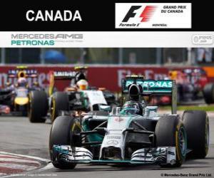 Układanka Nico Rosberg - Mercedes - Grand Prix Kanady 2014, 2 ° sklasyfikowane