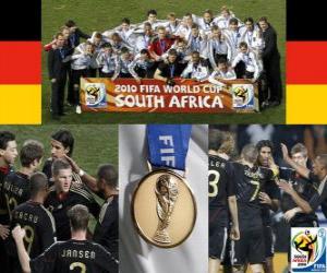 Układanka Niemcy, 3 pozycję na World Cup Football 2010 Republika Południowej Afryki