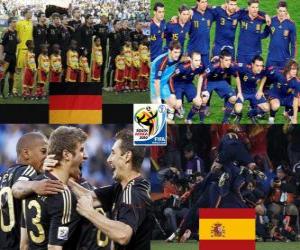 Układanka Niemcy - Hiszpania, półfinały, RPA 2010