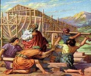 Układanka Noe zbudował arkę, aby ocalić od powszechnego potopu wybiera